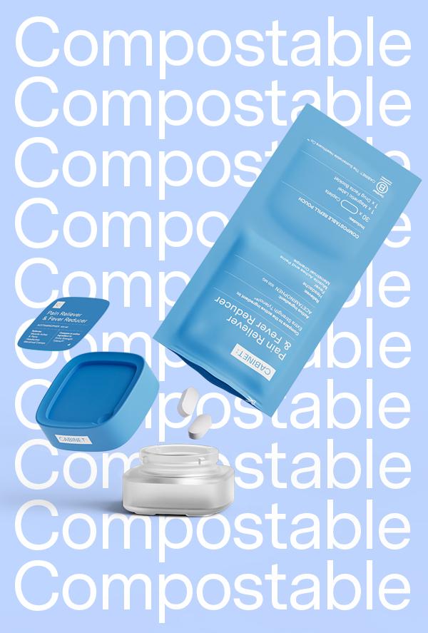 Pioneering refillable medicine bottles and 100% compostable refill pouches.